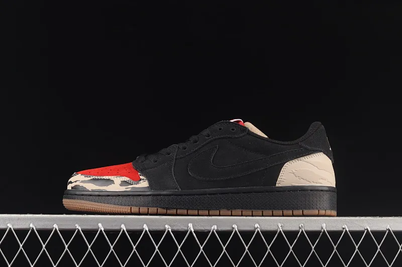 All categories Air Jordan Jordan series basketball shoes Air Jordan 1 Low New version Air Jordan 1 Low "Carnivore" AJ1 Joe 1 carnivore theme black and red low-top cultural sneakers DN3400-001